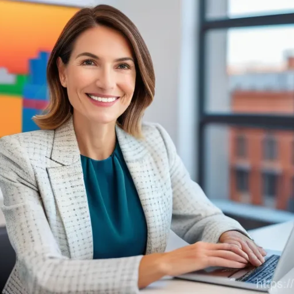감정평가사의 업무 효율화 비법 - **A Forward-Thinking Appraiser Embracing AI**
"A confident female real estate appraiser in her l...