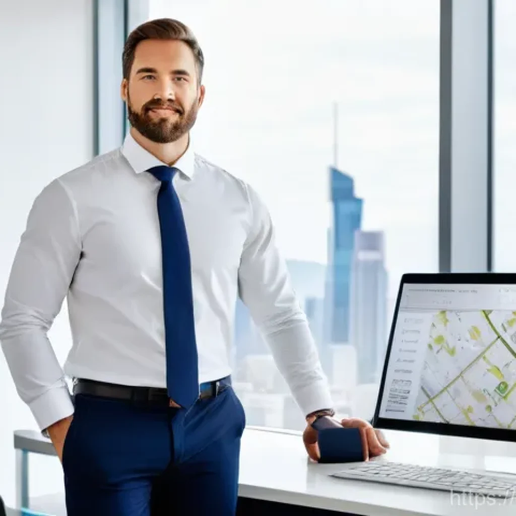 감정평가사의 워라밸 유지 방법 - **Prompt: Focused Real Estate Appraiser Utilizing Modern Technology**
    A male real estate apprais...