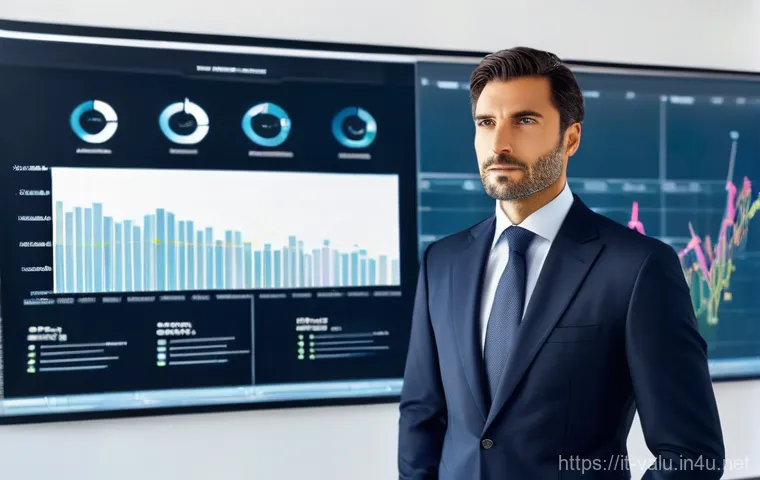 감정평가사의 연간 목표 설정 - **Image Prompt: Anticipating Market Waves**
An Italian male or female real estate appraiser, app...