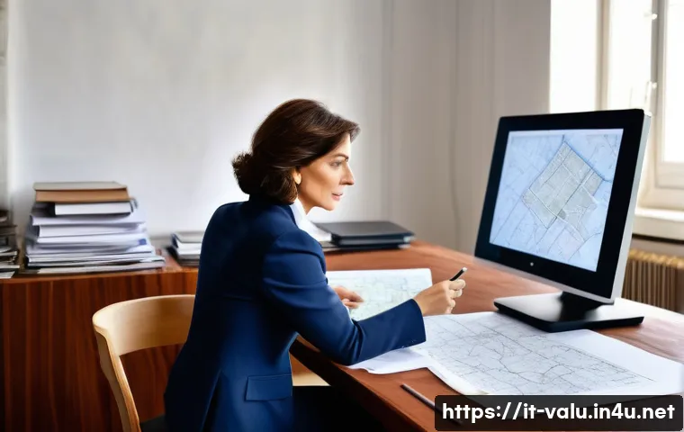 감정평가사의 법적 분쟁 사례 분석 - **Prompt:** A professional Italian real estate appraiser, a woman in her late 40s, with a focused ex...